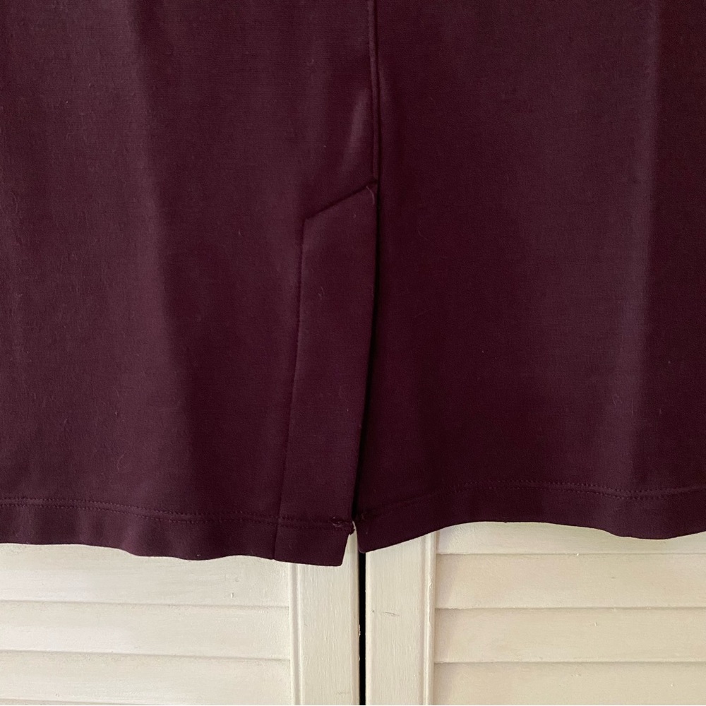 Stitch Fix Liverpool Skirt Women’s 4P Reddish Brown Straight Pencil Solid Office - Picture 4 of 10